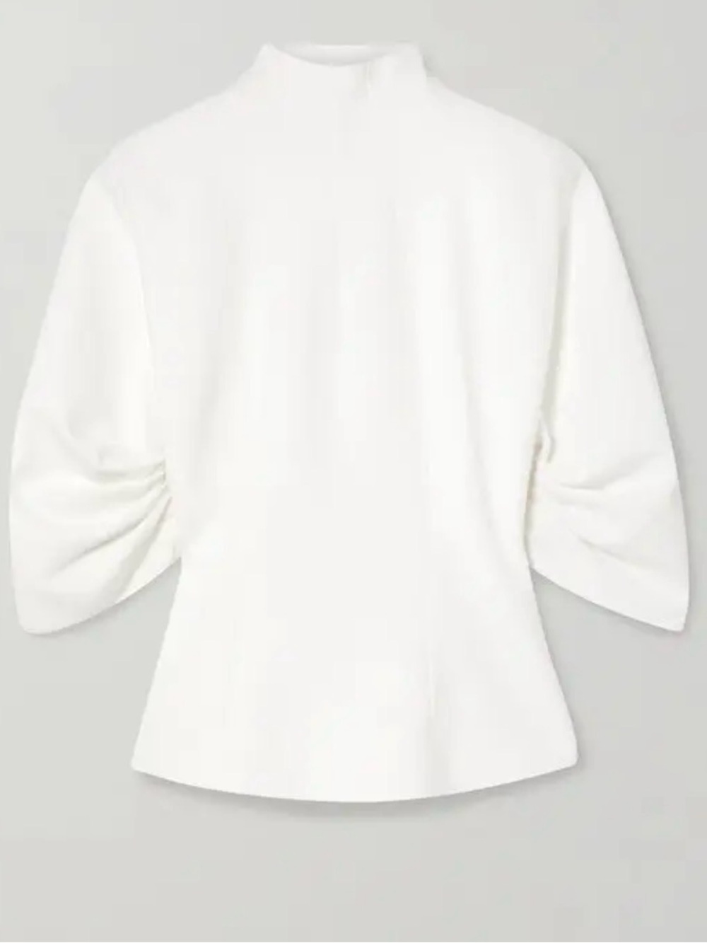 EMILIA WICKSTEAD NWT Cream Beige Santana Wool- Crepe Top 6 UK10